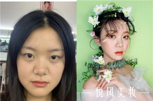 2019年9月合肥悦风美妆学院“素秋杯“新娘妆作品评选
